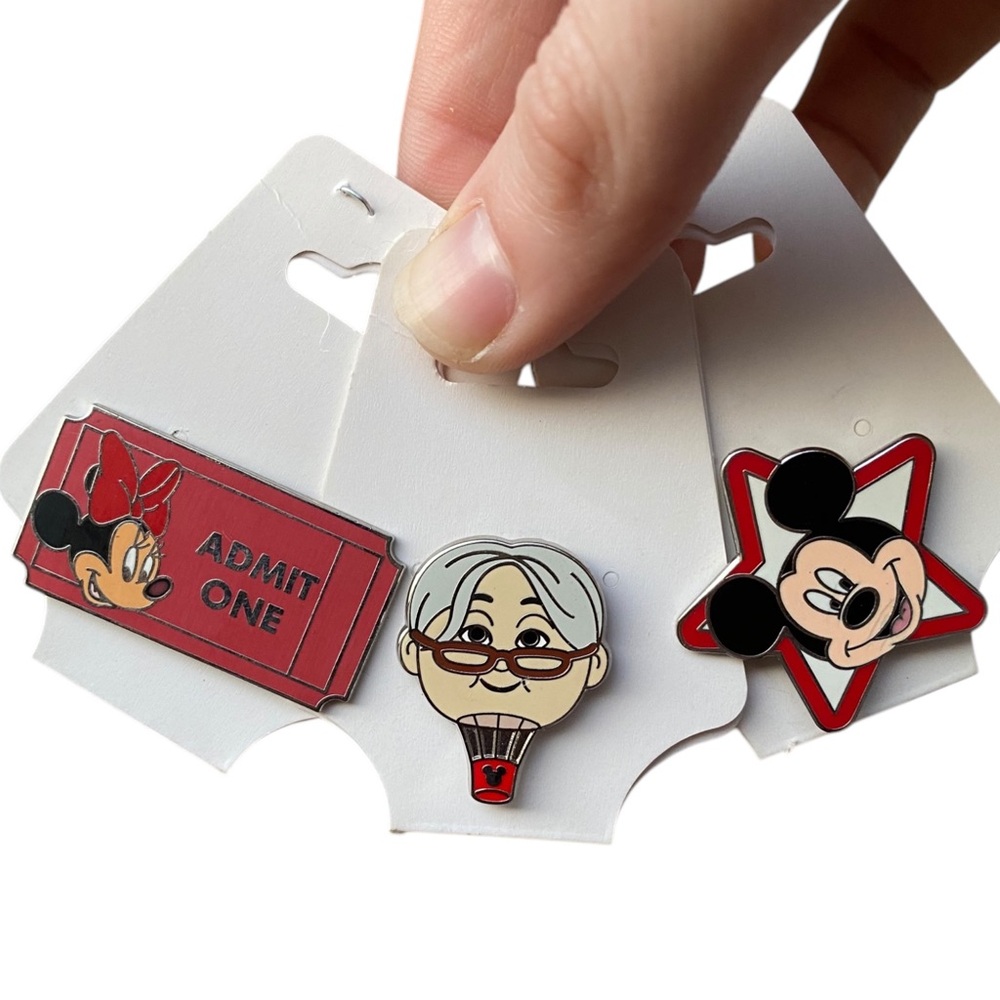 Disney Mickey and Friends Pin Set - Red and Black